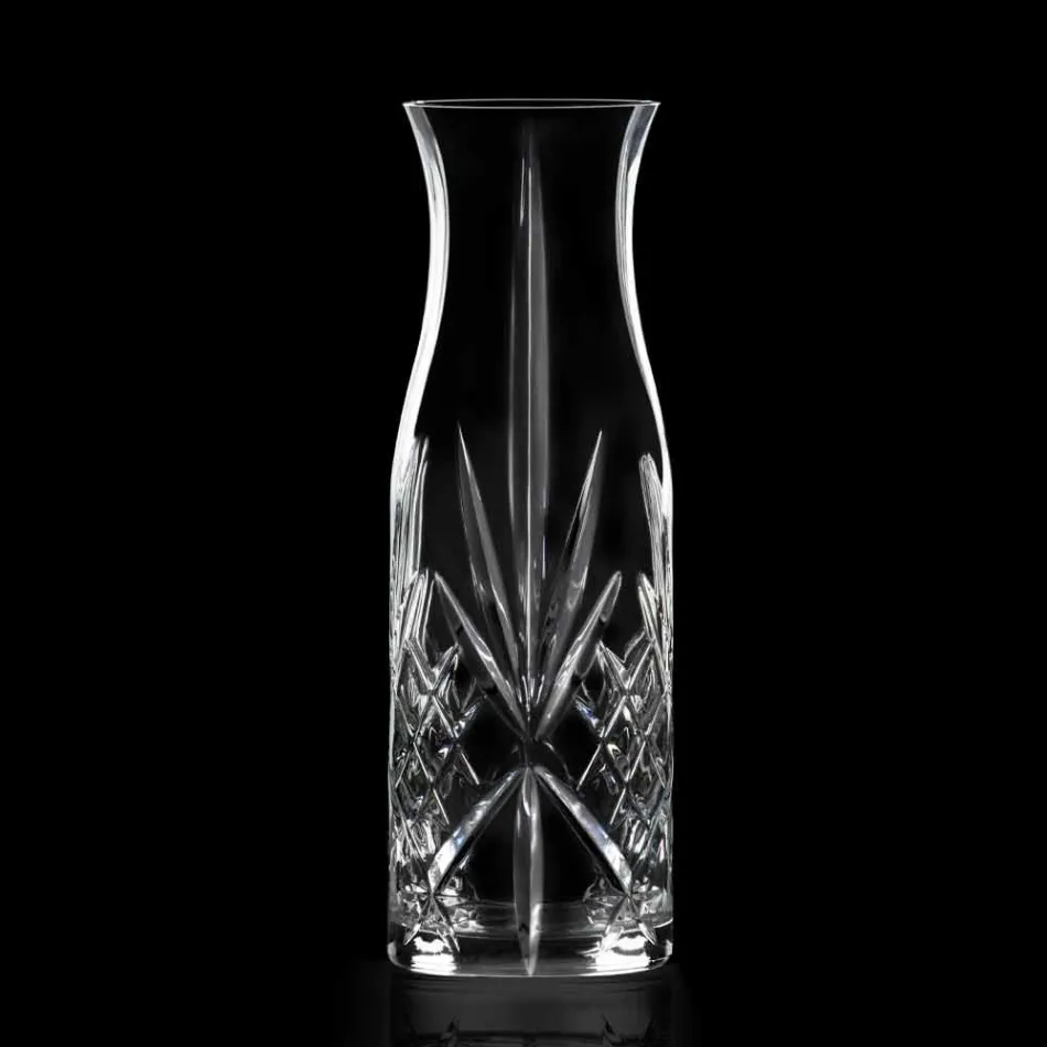 Vintage Design Eco Crystal Water or Wine Jug 4 Pieces - Cantabile Viadurini