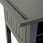 Outdoor Trolley in Painted Aluminum with Different Finishes - Hotel Viadurini