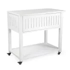 Outdoor Trolley in Painted Aluminum with Different Finishes - Hotel Viadurini