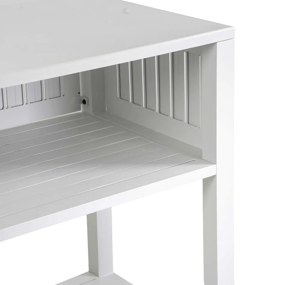 Outdoor Trolley in Painted Aluminum with Different Finishes - Hotel Viadurini