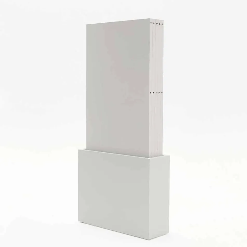 Extension trolley in Columbus open pore white melamine Viadurini