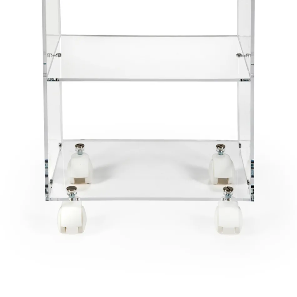 Object Cart with Plexiglass Wheels Made in Italy - Rudolf Viadurini