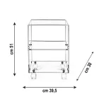 Object Cart with Plexiglass Wheels Made in Italy - Rudolf Viadurini