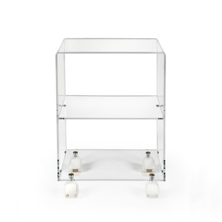 Object Cart with Plexiglass Wheels Made in Italy - Rudolf Viadurini