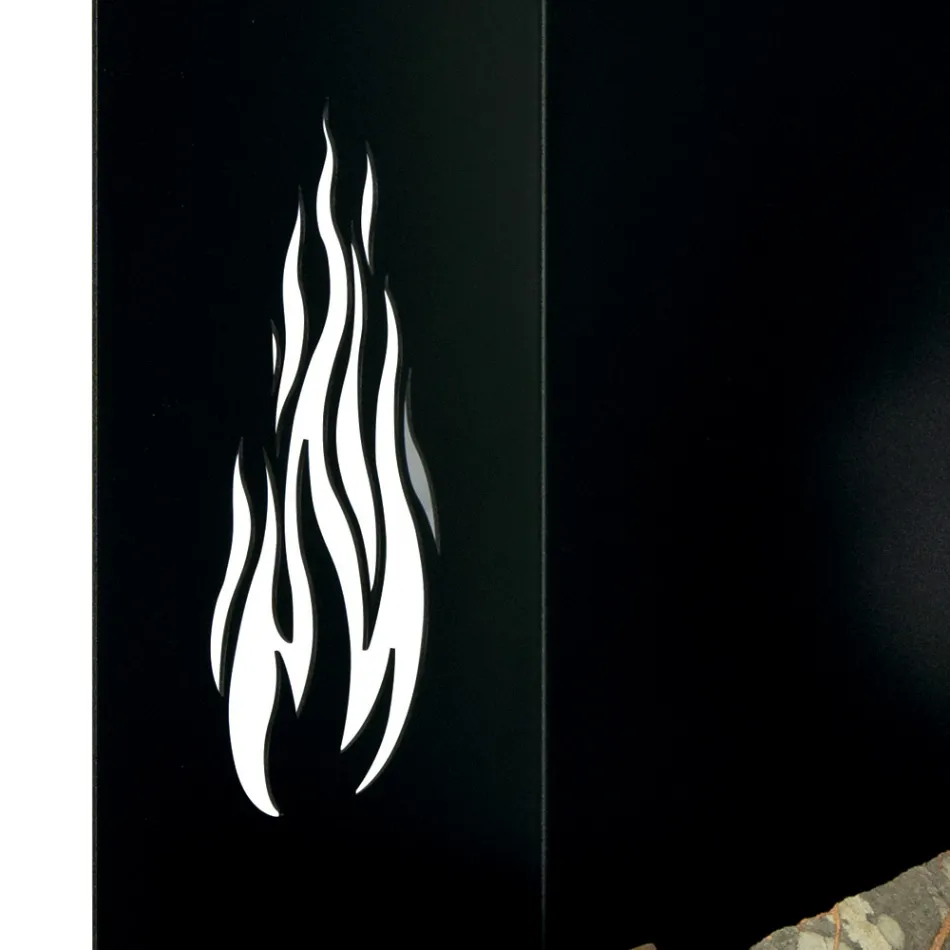 Wood trolley with drawer and wheels Made in Italy - Alpaca Viadurini