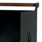 Wood trolley with drawer and wheels Made in Italy - Alpaca Viadurini