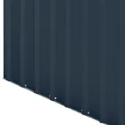 Anthracite Sheet Metal Lean-To Garden Shed with Hinged Door - Cucciolo Viadurini