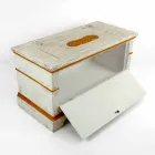 Chest Handmade in Solid Wood with Gold Profiles Made in Italy - Caio Viadurini