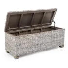 Outdoor chest in natural fiber of Kubù - Nogitsune Viadurini