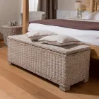 Outdoor chest in natural fiber of Kubù - Nogitsune Viadurini