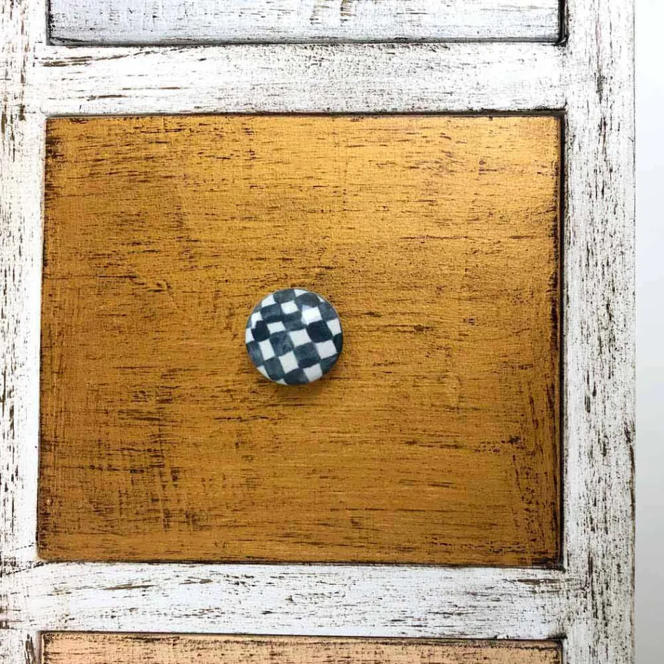 Artisan Chest of Drawers in Solid Wood with 9 Drawers Made in Italy - Pierrot Viadurini