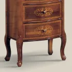 Classic Chest of Drawers in Walnut Wood 4 or 6 Drawers Made in Italy - Katerine Viadurini