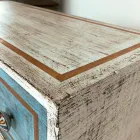 Chest of Drawers with Colored Drawers and Ceramic Knobs Made in Italy - Hendriks Viadurini