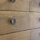 Chest of Drawers in Mango Wood with 6 Drawers of Vintage Design - Desiderio Viadurini