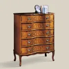 Classic Luxury Walnut Chest of Drawers Made in Italy - Elegant Viadurini