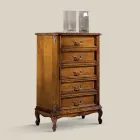 Classic Style Wooden Chest of 7 or 5 Drawers Made in Italy - Richard Viadurini