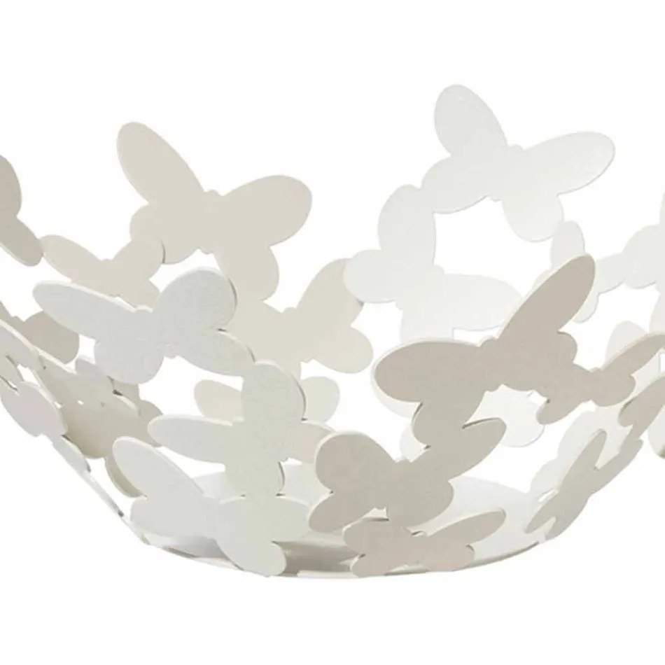 White, Beige or Ivory Iron Design Centerpiece Made in Italy - Leiden Viadurini