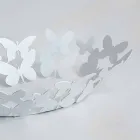 Modern Oval Centerpiece in White or Beige Iron Made in Italy - Leiden Viadurini