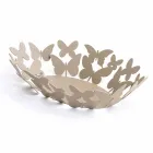 Modern Oval Centerpiece in White or Beige Iron Made in Italy - Leiden Viadurini
