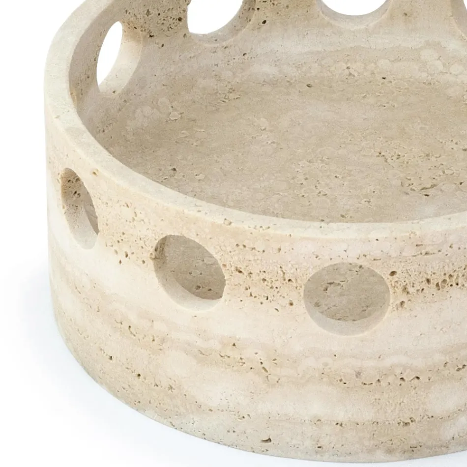 Satin Marble Centrepiece/Pocket Tray Made in Italy - Hinata Viadurini