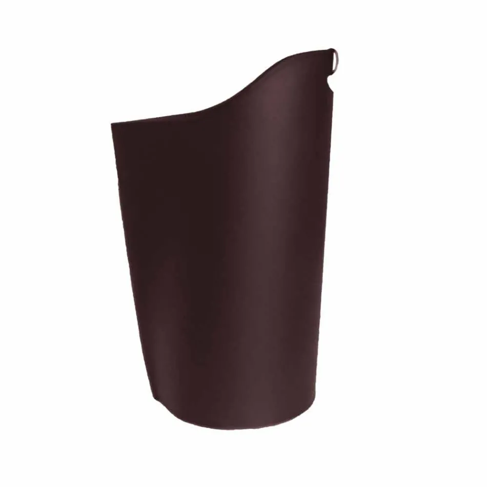 Internal leather pellet basket 15 Kg of Sapel design Viadurini