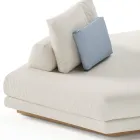 Corner Garden Chaise Longue in Fabric Made in Italy - Rubik Viadurini