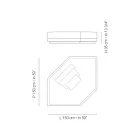 Corner Garden Chaise Longue in Fabric Made in Italy - Rubik Viadurini