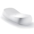 Design Outdoor Chaise Longue in White Polyethylene Made in Italy - Ervin