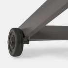 Outdoor Chaise Longue in Textilene and Aluminum with Wheels, 4 Pieces - Babilonia Viadurini