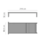 Garden Chaise Longue with or without High Quality Mattress - Filomenalet Viadurini