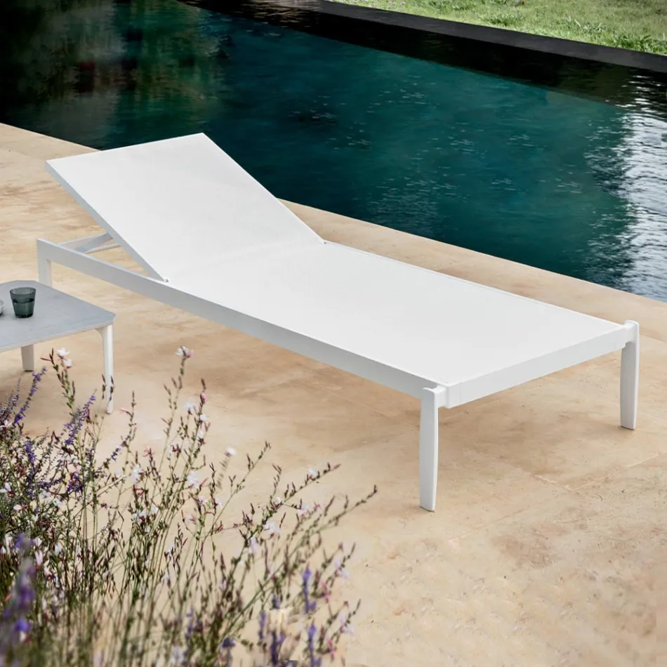 Garden Chaise Longue with or without High Quality Mattress - Filomenalet Viadurini