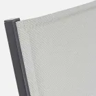 Garden Chaise Longue with Wheels and Reclining Backrest, 4 Pieces - Babilonia Viadurini