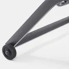 Garden Chaise Longue with Wheels and Reclining Backrest, 4 Pieces - Babilonia Viadurini