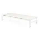 Homemotion Aluminum Reclining Garden Chaise Longue, 4 Pieces - Lester Viadurini