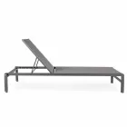 Homemotion Aluminum Reclining Garden Chaise Longue, 4 Pieces - Lester Viadurini
