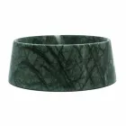 Modern Dog and Cat Bowl in Pink Portugal or Green Guatemala Marble - Catt Viadurini