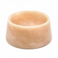 Modern Dog and Cat Bowl in Pink Portugal or Green Guatemala Marble - Catt