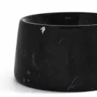 Modern Bowl for Dogs and Cats in White or Black Marble Made in Italy - Catt Viadurini