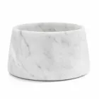 Modern Bowl for Dogs and Cats in White or Black Marble Made in Italy - Catt Viadurini