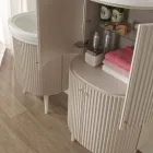 Column with Four Doors with Cannetté Processing Made in Italy - Candy Viadurini