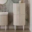 Column with Four Doors with Cannetté Processing Made in Italy - Candy Viadurini