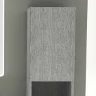 Bathroom column with 2 doors in modern design eco-wood Ambra, made in Italy Viadurini