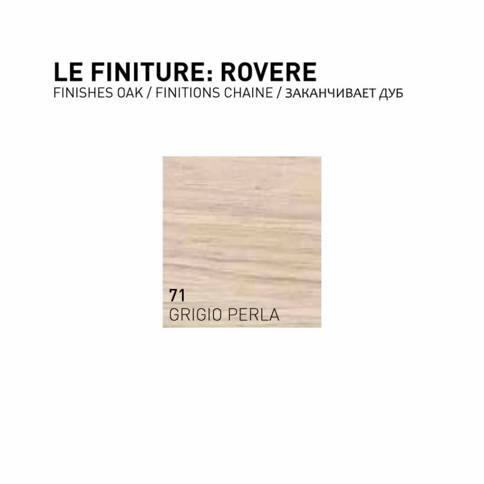 Gioia, 2-door wall hung bathroom cabinet in oak wood, made in Italy Viadurini