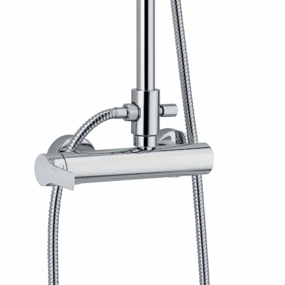 Shower Column with Brass Single Lever Mixer Made in Italy - Padula Viadurini