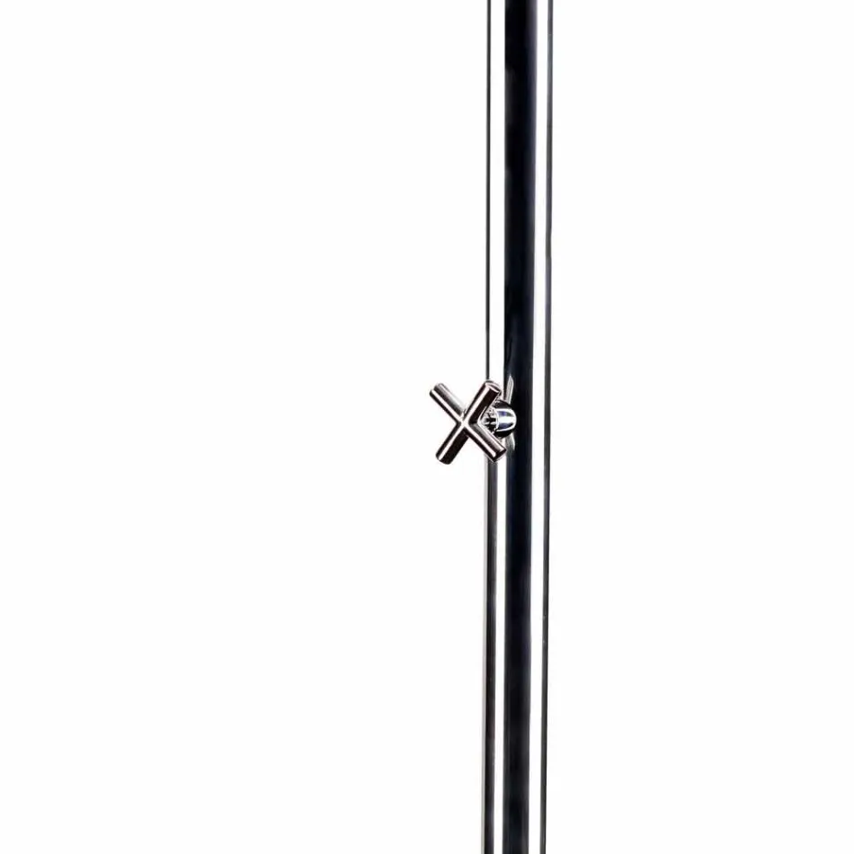 Outdoor Shower Column in Steel with Built-in Shower Head Made in Italy - Yuki Viadurini