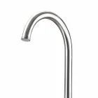 Stainless Steel Garden Shower Column with Hand Shower Made in Italy - Marlen Viadurini