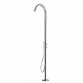Stainless Steel Garden Shower Column with Hand Shower Made in Italy - Marlen