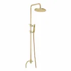 Brass Shower Column with Abs Shower and Made in Italy Shower Head - Hood Viadurini