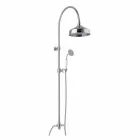 Brass Shower Column with Shower Head and Abs Hand Shower Made in Italy - Rimo Viadurini
