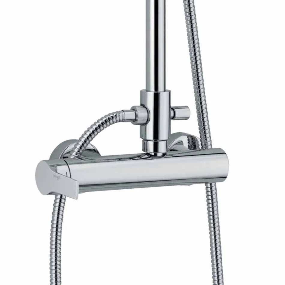 Brass Shower Column with Shower Head and ABS Shower Made in Italy - Padula Viadurini